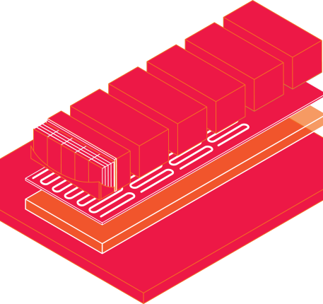 Illustration of a battery pack and module
